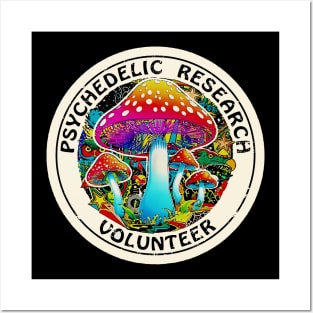 Psychedelic Mushroom | Psychedelic Research Volunteer Posters and Art